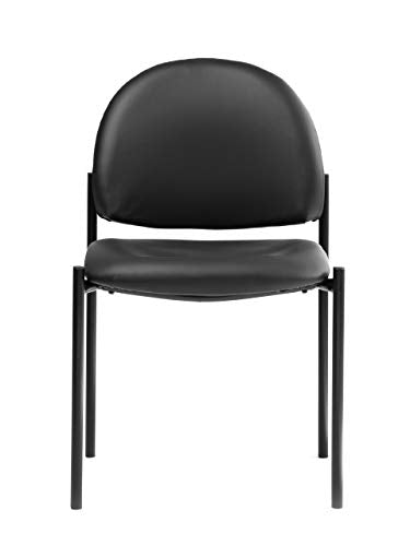 Office Factor Stackable Guest Chair with Arms Burgundy