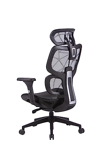 OFFICE FACTOR Ergonomic Office/Home/Desk Chair- Adjustable Height, High Back, Comfortable Breathable Mesh, Tilt Lock Function, Lumbar Support, Swivel Computer Task Chair