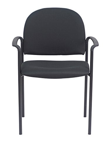 Office Factor Stackable Guest Chair with Arms Burgundy