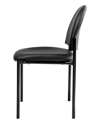 Office Factor Stackable Guest Chair with Arms Burgundy