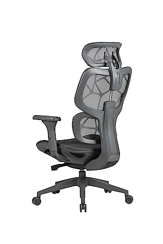 OFFICE FACTOR Ergonomic Office/Home/Desk Chair- Adjustable Height, High Back, Comfortable Breathable Mesh, Tilt Lock Function, Lumbar Support, Swivel Computer Task Chair
