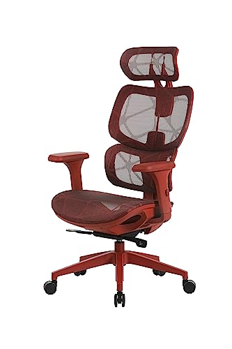 OFFICE FACTOR Ergonomic Office/Home/Desk Chair- Adjustable Height, High Back, Comfortable Breathable Mesh, Tilt Lock Function, Lumbar Support, Swivel Computer Task Chair