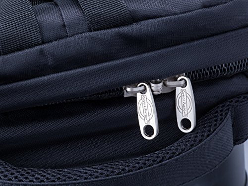 Office Factor Black Laptop Computer Backpack, Multi-functional bag-Lightweight Backpack, Convertible Accessory Messenger Bag/Ergonomic Straps