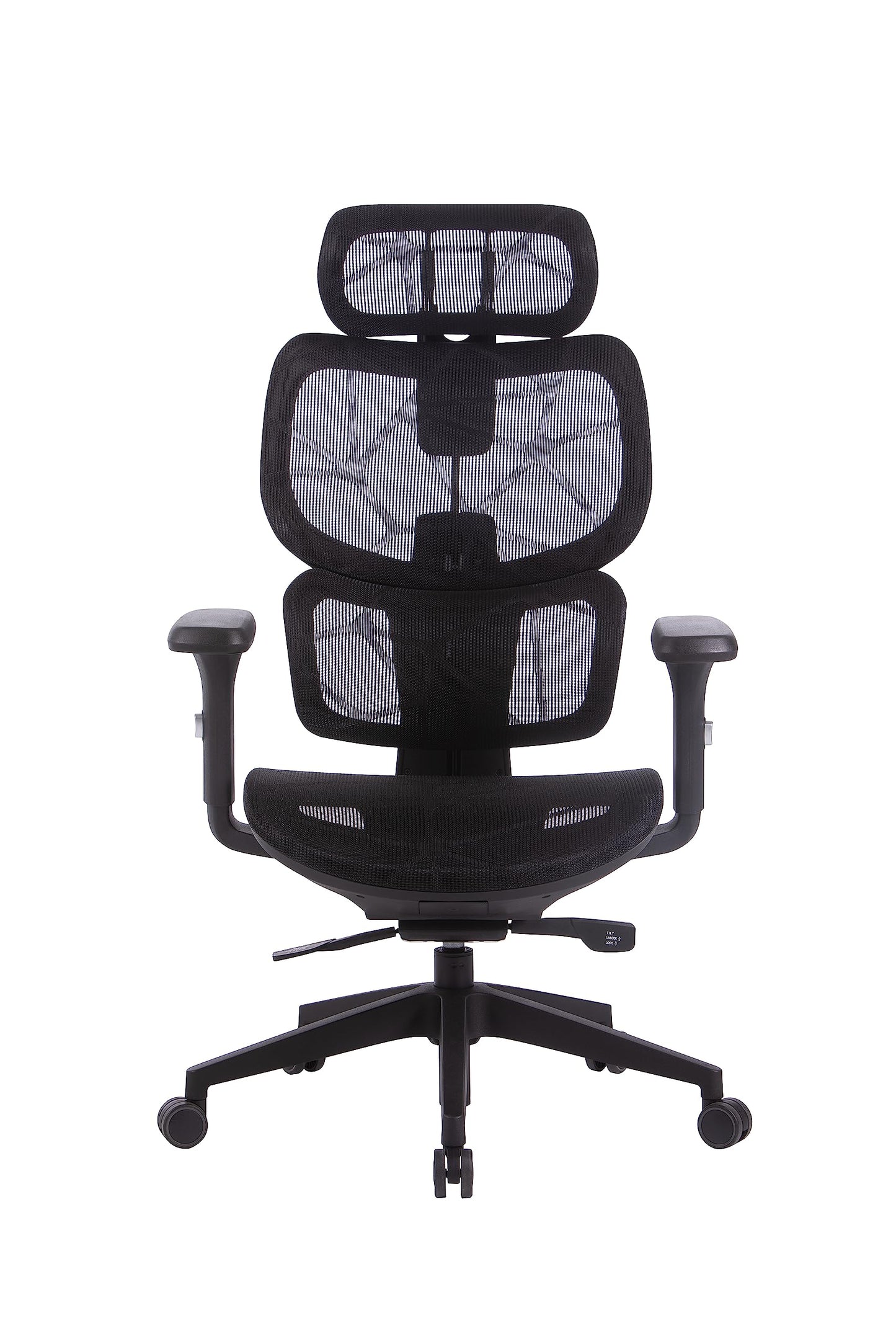 OFFICE FACTOR Ergonomic Office/Home/Desk Chair- Adjustable Height, High Back, Comfortable Breathable Mesh, Tilt Lock Function, Lumbar Support, Swivel Computer Task Chair