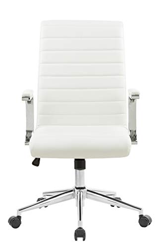 OFFICE FACTOR Black Ribbed Office Chair