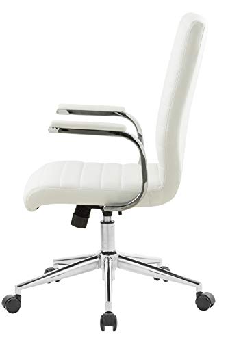 OFFICE FACTOR Black Ribbed Office Chair