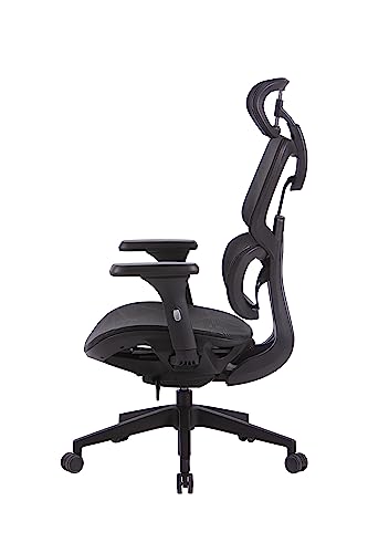 OFFICE FACTOR Ergonomic Office/Home/Desk Chair- Adjustable Height, High Back, Comfortable Breathable Mesh, Tilt Lock Function, Lumbar Support, Swivel Computer Task Chair