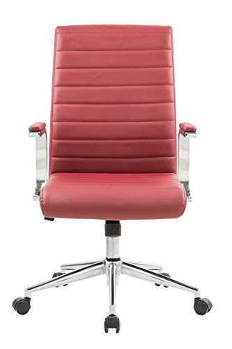 OFFICE FACTOR Black Ribbed Office Chair