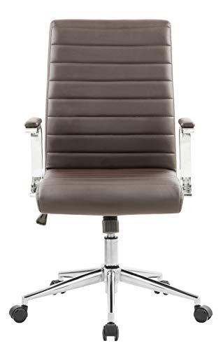 OFFICE FACTOR Black Ribbed Office Chair