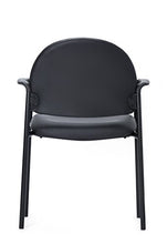 Load image into Gallery viewer, Office Factor Stackable Guest Chair with Arms Burgundy
