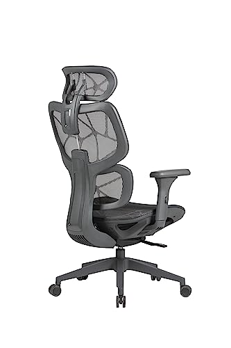 OFFICE FACTOR Ergonomic Office/Home/Desk Chair- Adjustable Height, High Back, Comfortable Breathable Mesh, Tilt Lock Function, Lumbar Support, Swivel Computer Task Chair