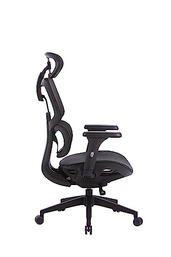 OFFICE FACTOR Ergonomic Office/Home/Desk Chair- Adjustable Height, High Back, Comfortable Breathable Mesh, Tilt Lock Function, Lumbar Support, Swivel Computer Task Chair