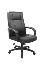 Load image into Gallery viewer, Office Factor Executive Managers High Back Black Office Chair, Ergonomic Support, Extra Wide Base for Optimal Support, Effortless Gas Lift Height Adjustable

