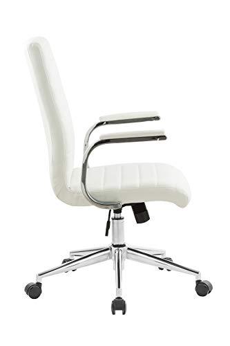 OFFICE FACTOR Black Ribbed Office Chair
