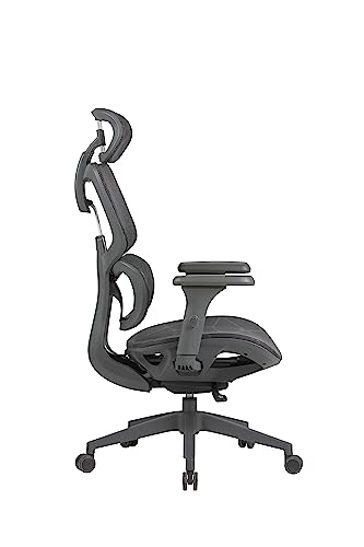 OFFICE FACTOR Ergonomic Office/Home/Desk Chair- Adjustable Height, High Back, Comfortable Breathable Mesh, Tilt Lock Function, Lumbar Support, Swivel Computer Task Chair