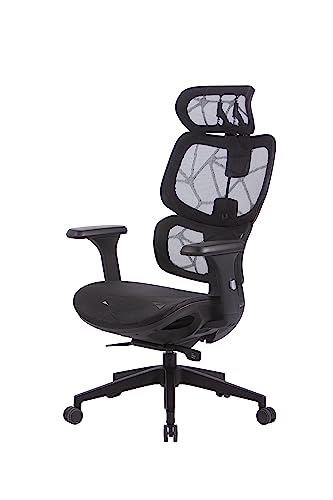 OFFICE FACTOR Ergonomic Office/Home/Desk Chair- Adjustable Height, High Back, Comfortable Breathable Mesh, Tilt Lock Function, Lumbar Support, Swivel Computer Task Chair