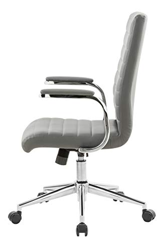 OFFICE FACTOR Black Ribbed Office Chair