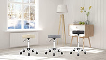Load image into Gallery viewer, Rolling Stool Swivel Chair Pu Leather Height Adjustable Shop Stool Salon Spa Stools Non Scratch Wheels

