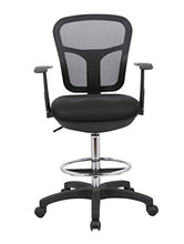 Load image into Gallery viewer, Office Factor Drafting Chair with Foot Ring, Mesh Back Drafting Clerk Stool, Adjustable Height, Removable Arms Swivel Chair for Office and Home
