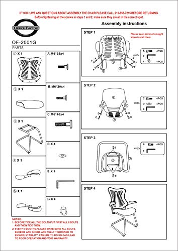 OFFICE FACTOR Reception Guest Chairs with Flip Up Arms – Comfortable Mesh, Ergonomic Contour, Modern Convertible Furniture for Visitors, Meeting Groups 300 Lbs. Rated (Black)…